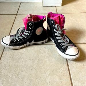 Girls hightop converse runners